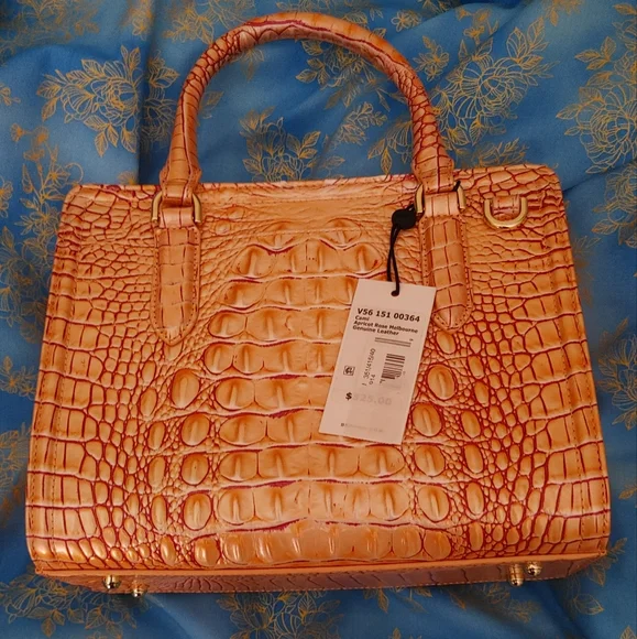 NWT Brahmin Cami In Apricot Rose Handbag - Picture 1 of 6